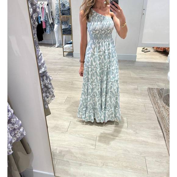 Phie Piping One Shoulder Maxi main image 1